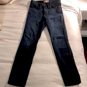 (BOGO 1/2 Off) New Madewell 10” High-Rise Skinny Jeans dark blue